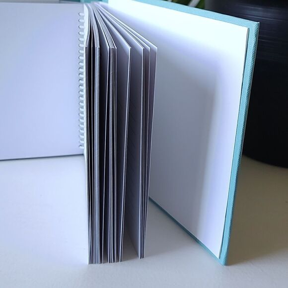 Brand New Palm Tree Light Blue‎ With White Pages Hardcover Guest Book - Picture 9 of 9